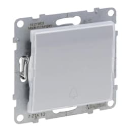 Кнопка 1-кл з тримачем етикети 6A/250V для серії SUNO Legrand 721310 алюміній