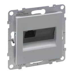 Розетка компьютерна 1-а RJ45 Cat5E/UTP для серії SUNO Legrand 721350 алюміній