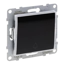Кнопка 1-кл з тримачем етикети 6A/250V для серії SUNO Legrand 721410 чорний