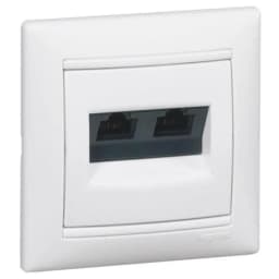 Комп'ютерна розетка 2хRJ45 cat.5e UTP 774231 Legrand Valena, колір білий