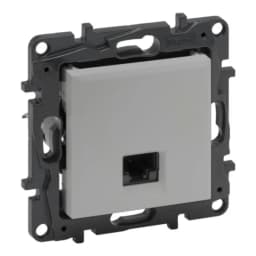 Розетка комп'ютерна RJ45 CAT5e UTP Legrand NILOE STEP 863359 колір алюміній