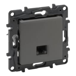 Розетка комп'ютерна RJ45 CAT6 FTP Legrand NILOE STEP 863461 колір cталь