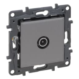 Розетка TV "зірка" Legrand NILOE STEP 863474 колір cталь