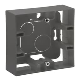 Коробка накладного монтажу 1-постова Legrand NILOE STEP 863497 колір cталь