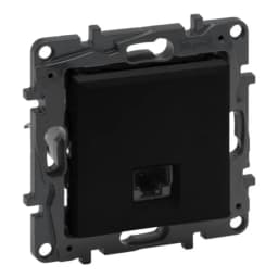 Розетка комп'ютерна RJ45 CAT5e UTP Legrand NILOE STEP 863559 колір чорний