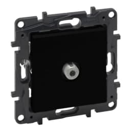 Розетка TV тип F "зірка" Legrand NILOE STEP 863575 колір чорний