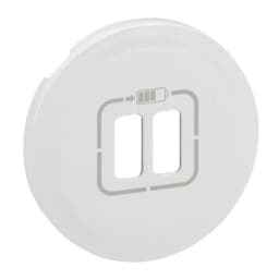 Лицьова панель для зарядного пристрою 2хUSB Celiane 068256 колір білий