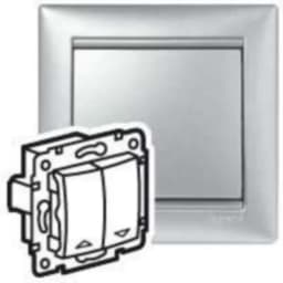 Перемикач 2-кл. до жалюзі для серії Valena Classic Legrand 770104 алюміній
