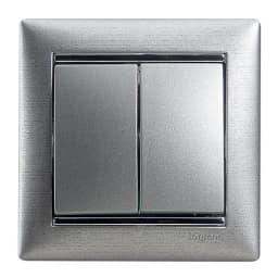Перемикач 2-кл. для серії Valena Classic Legrand 770108 алюміній