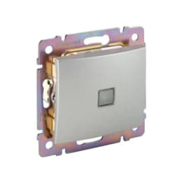 Перемикач з підсв. 1-кл. для серії Valena Classic Legrand 770126 алюміній