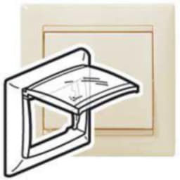 Рамка установча 1-а вологозахищена IP44 Legrand Valena 774350, колір слонова кістка
