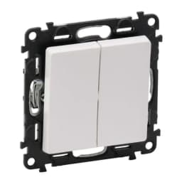 Вимикач 2-кл. для серії Valena Life Legrand 752405 білий глянець
