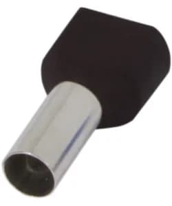 Ізольований наконечник e.terminal.stand.te.2.1.5.black (TE1512 black) 2x1,5 кв.мм, чорний, 100шт s4037006 E.NEXT