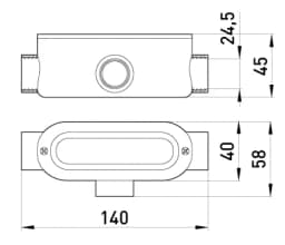 З'єднувач ревізійний Т-подібний e.industrial.pipe.db.revise.t.3/4" для труб 3/4" i0560002 E.NEXT