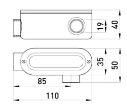 З'єднувач ревізійний Г-подібний e.industrial.pipe.db.revise.elbow.1/2" для труб 1/2" i0540001 E.NEXT