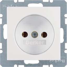 Розетка без з/к 16А/250В S.1 Berker 6167038989 полярна білизна