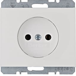 Розетка без з/к, полярна біла, 16А/250В K.1, 6167157009