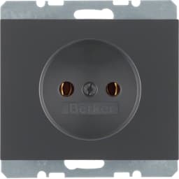 Розетка без з/к, антрацит, 16А/250В K.1 (6167157006)