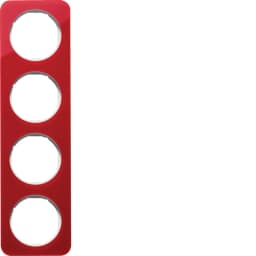 Рамка 4-а червоний прозорий/полярна білизна (глянець), акрил, R.1, 10142349
