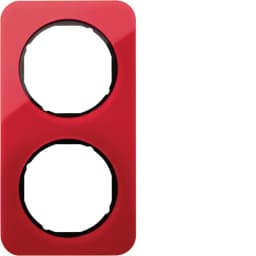 Рамка 2-а червоний прозорий/чорний (глянцевий), акрил, R.1, 10122344