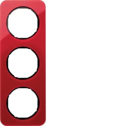 Рамка 3-а червоний прозорий/чорний (глянцевий), акрил, R.1, 10132344