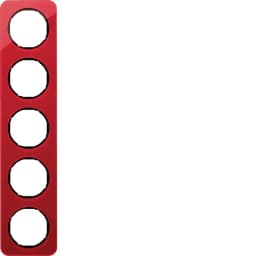 Рамка 5-а червоний прозорий/чорний (глянцевий), акрил, R.1, 10152344