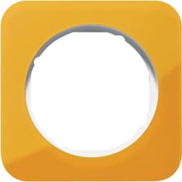 Рамка 1-а оранжевий прозорий/полярна білизна (глянець), акрил, R.1, 10112339