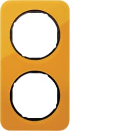 Рамка 2-а оранжевий прозорий/чорний (глянцевий), акрил, R.1, 10122334