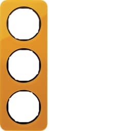 Рамка 3-а оранжевий прозорий/чорний (глянцевий), акрил, R.1, 10132334