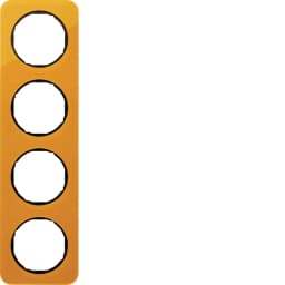 Рамка 4-а оранжевий прозорий/чорний (глянцевий), акрил, R.1, 10142334