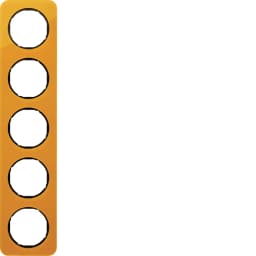 Рамка 5-а оранжевий прозорий/чорний (глянцевий), акрил, R.1, 10152334