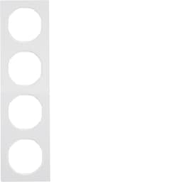 Рамка 4-а пластик/полярна білизна (глянець), R.3, 10142289