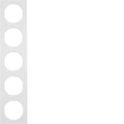 Рамка 5-а пластик/полярна білизна (глянець), R.3, 10152289