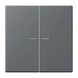 Клавіша 2-а з підсвіткою JUNG LC995KO5202 gris foncé 31 (32010) для електропроводки