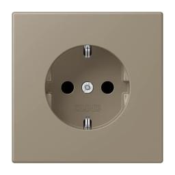 Розетка з заземленням 250V 16A гвинтовий затиск JUNG LC1521242 ombre naturelle moyenne (32141)