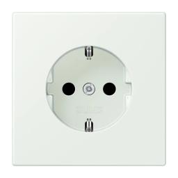 Розетка з заземленням 250V 16A гвинтовий затиск JUNG LC1521210 outremer gris