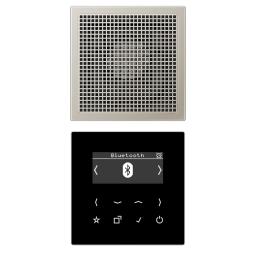 Смарт радіо JUNG DABES1BT з DAB+ та Bluetooth, моно, корпус Edelstahl, артикул DABES1BT