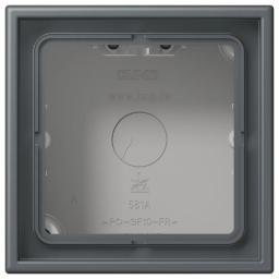 Коробка 1-постова накладного монтажу JUNG LC581A202 gris foncé 31 (32010)