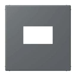 Накладка для USB зарядки JUNG LC1969USB202 gris foncé 31, темно-сірий колір
