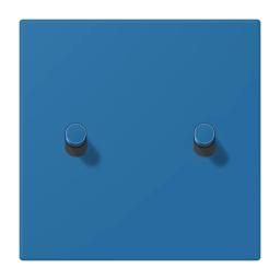 Накладка 1-полюсна для вимикача з 2 тумблерами «циліндр» JUNG LC12-5R0211 bleu céruléen 31 (32030)