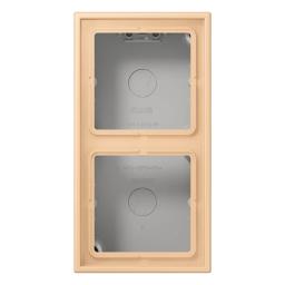 Коробка накладного монтажу 2-постова JUNG LC582A237 terre sienne claire 31 (32122)