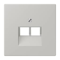 Накладка для 2-ї комп’ютерної розетки UAE JUNG LC969-2UA205 gris clair 31, оригінал