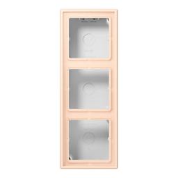 Коробка накладного монтажу 3-позиційна JUNG LC583A228 rose pâle (32091)