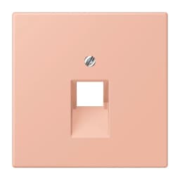 Накладка для комп’ютерної розетки UAE JUNG LC969-1UA231 rose clair, серія 32102, розетка RJ45