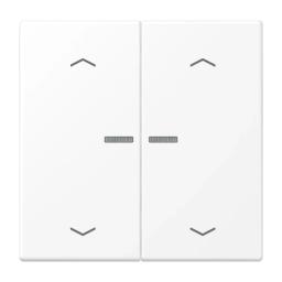 Клавіша з символом «стрілки» JUNG HOME, 2 групи, BTLS17102PWWM, білий матовий