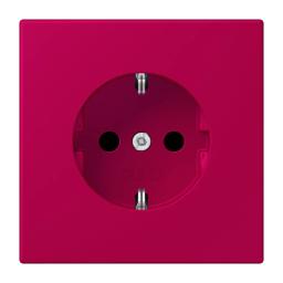 Розетка з заземленням 250V 16A гвинтовий затиск JUNG LC1521230 rouge rubia (32101)