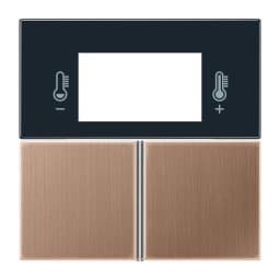 Комплект кнопок для термостата Jung 4093 KNX BRG4093TSA матова бронза