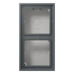 Коробка 2-позиційна накладного монтажу JUNG LC582A202 gris foncé 31 (32010)