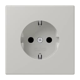 Розетка з заземленням 250V 16A гвинтовий затиск JUNG LC1521205 gris clair 31 (32013)