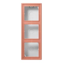 Коробка 3-позиційна накладного монтажу JUNG LC583A233 колір l’ocre rouge moyen (32111)